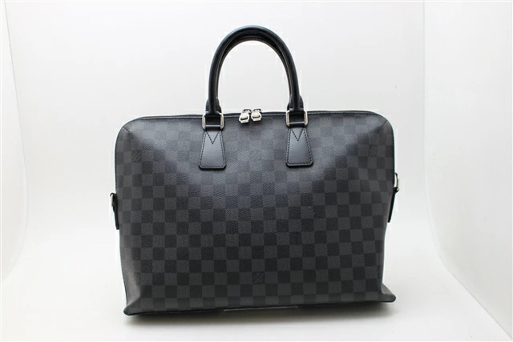 LOUIS VUITTON Bag Handbag Business Port Jour PDJ Damier Graphite Black